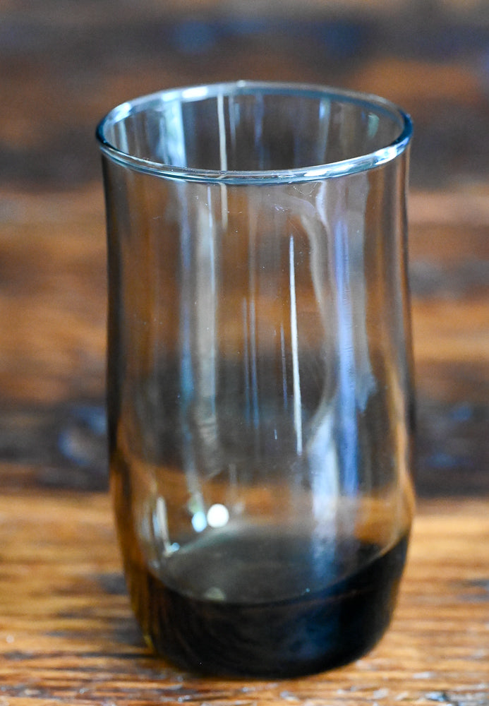 smoky brown juice glasses