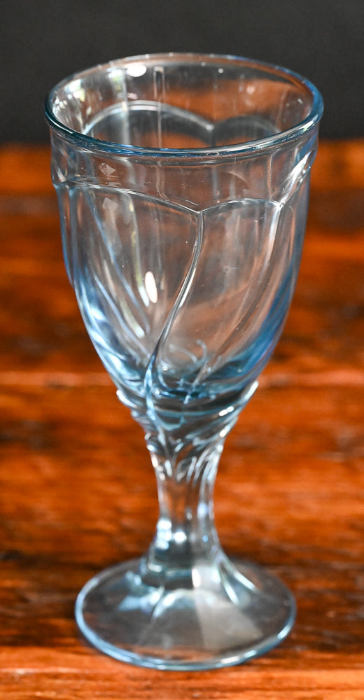 Light Blue Noritake Sweet Swirl Goblets