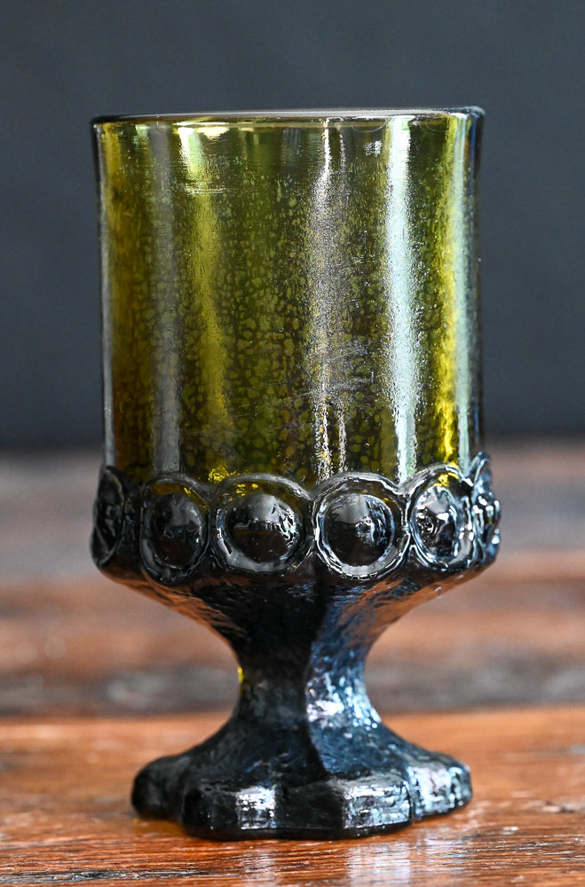 Tiffin Franciscan Olive wine goblet