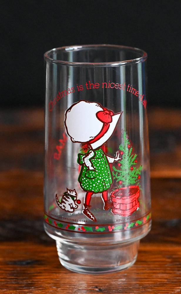 Red and Green Holly Hobbie Christmas Coca-Cola Tumbler