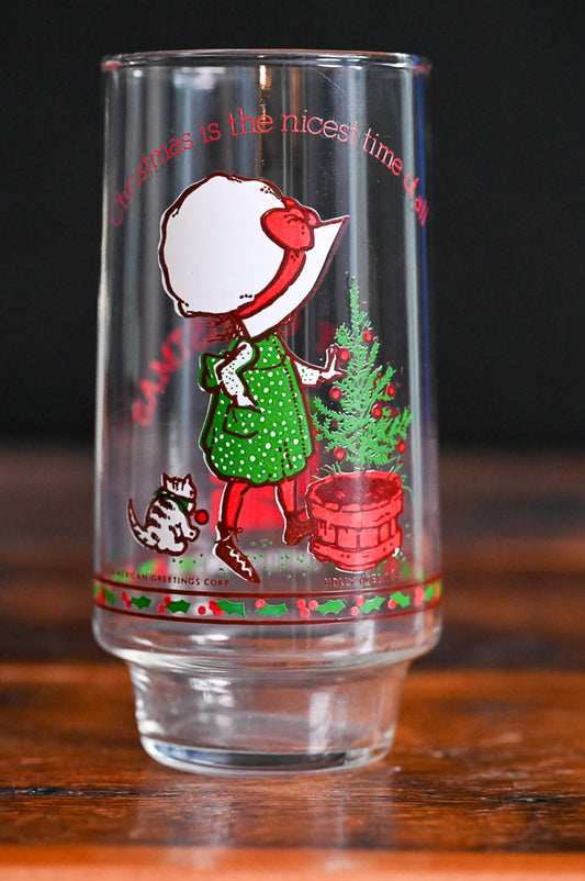 Red and Green Holly Hobbie Christmas Coca-Cola Tumbler