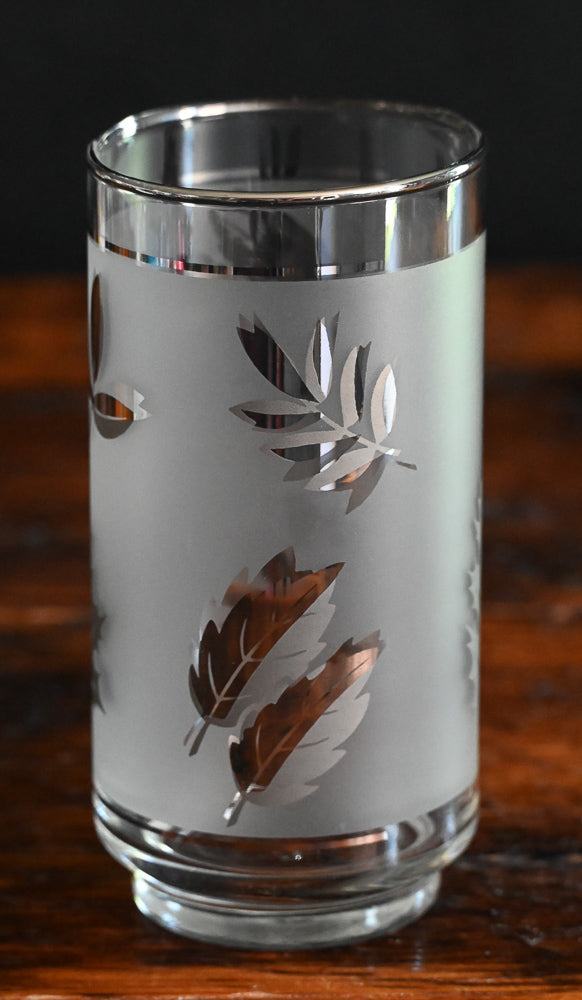 Libbey silver leaf tumblers