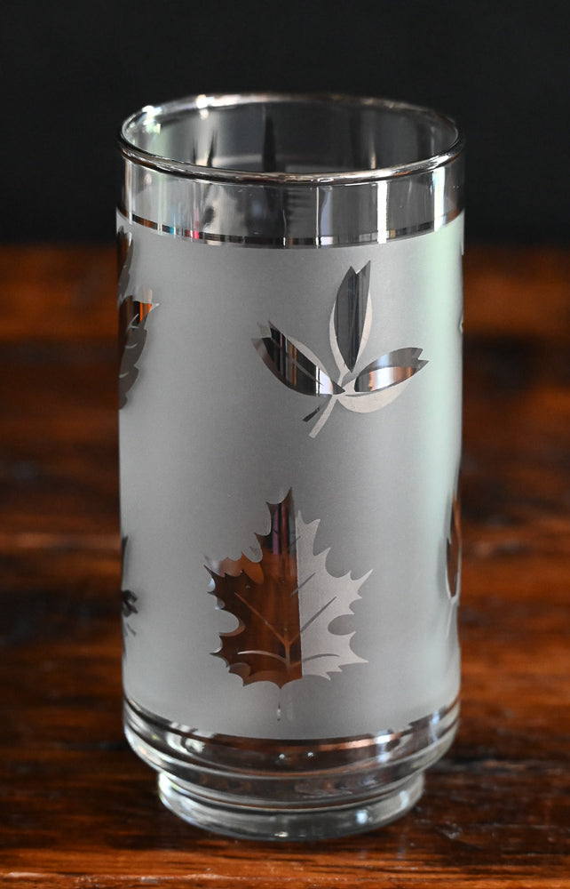 Libbey silver leaf tumblers