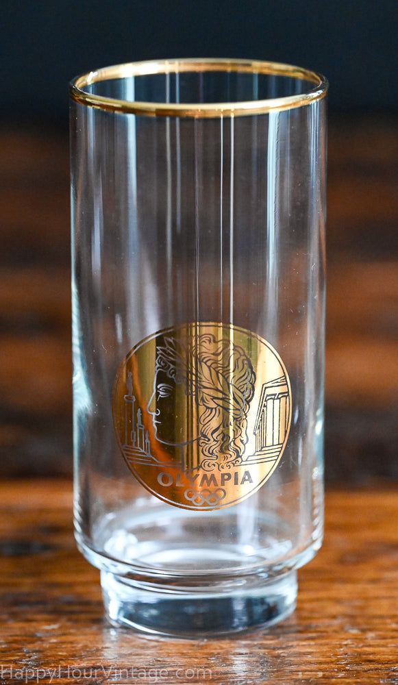 Gold Rim Olympia Olympic tumblers