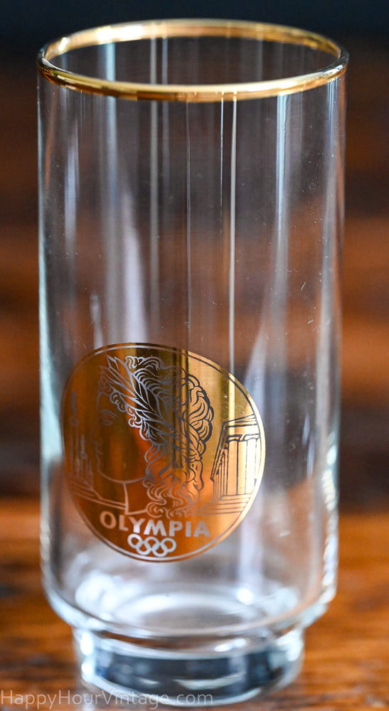 Gold Rim Olympia Olympic tumblers