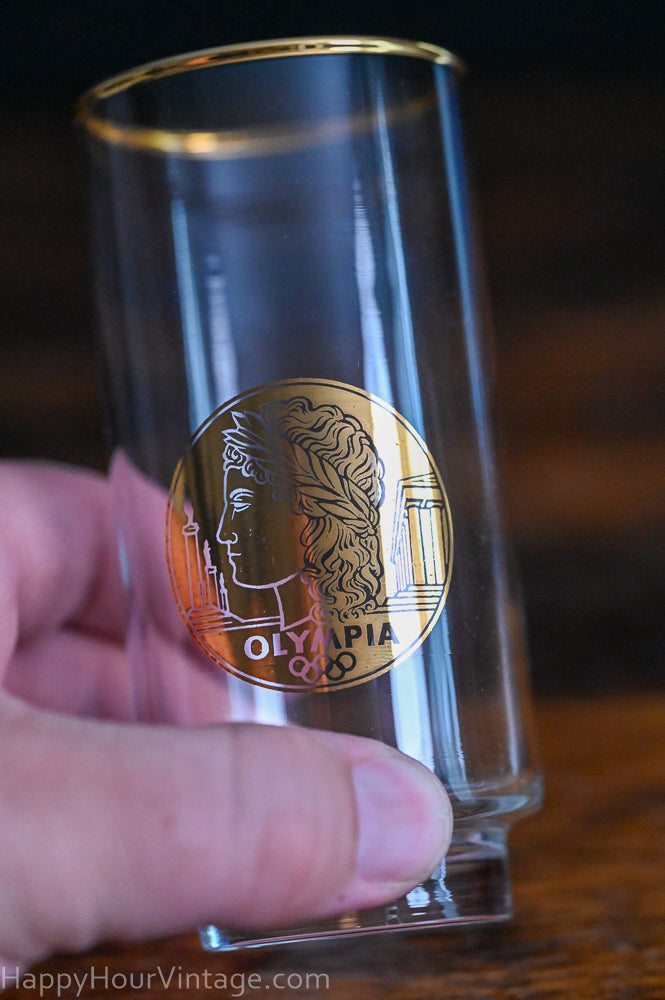 Gold Rim Olympia Olympic tumblers