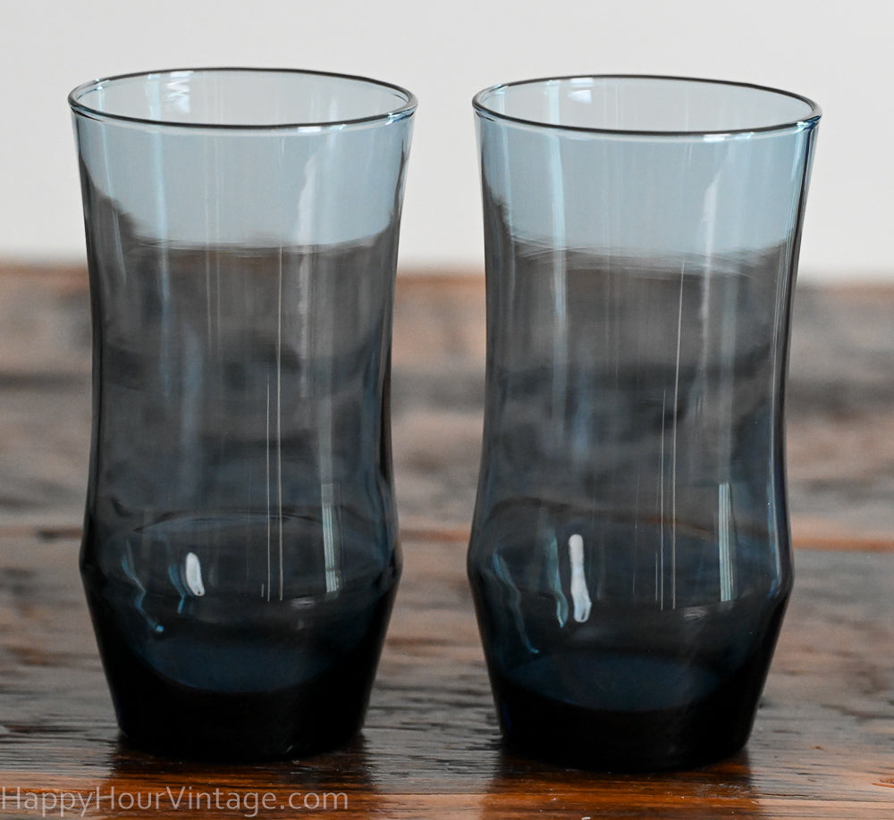 Navy Libbey Apollo tumbler glasses