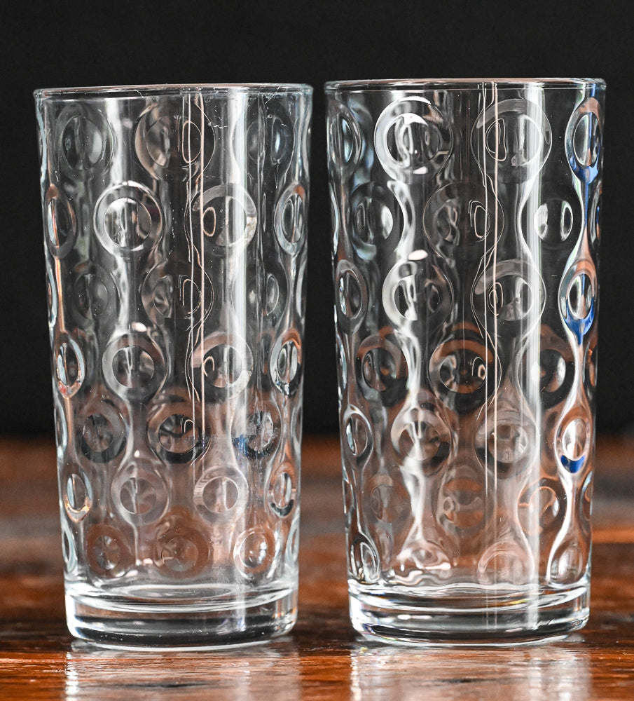 Pasabahce clear space dot optic tumblers