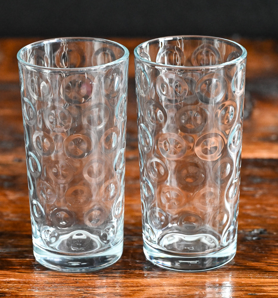 Pasabahce clear space dot optic tumblers