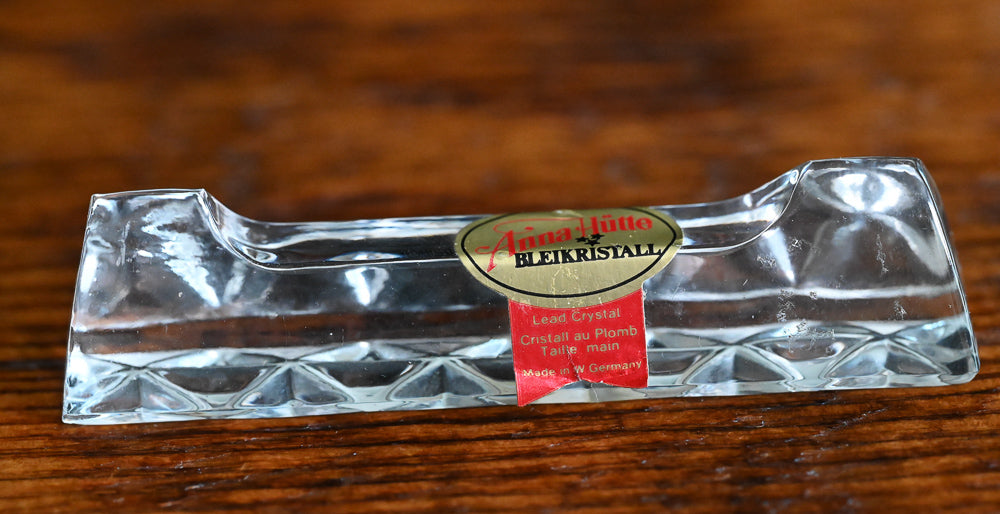 lead crystal Anna Hutte knife rests