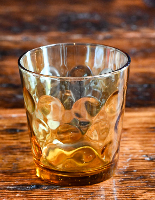 amber Anchor Hocking El Dorado rocks glasses
