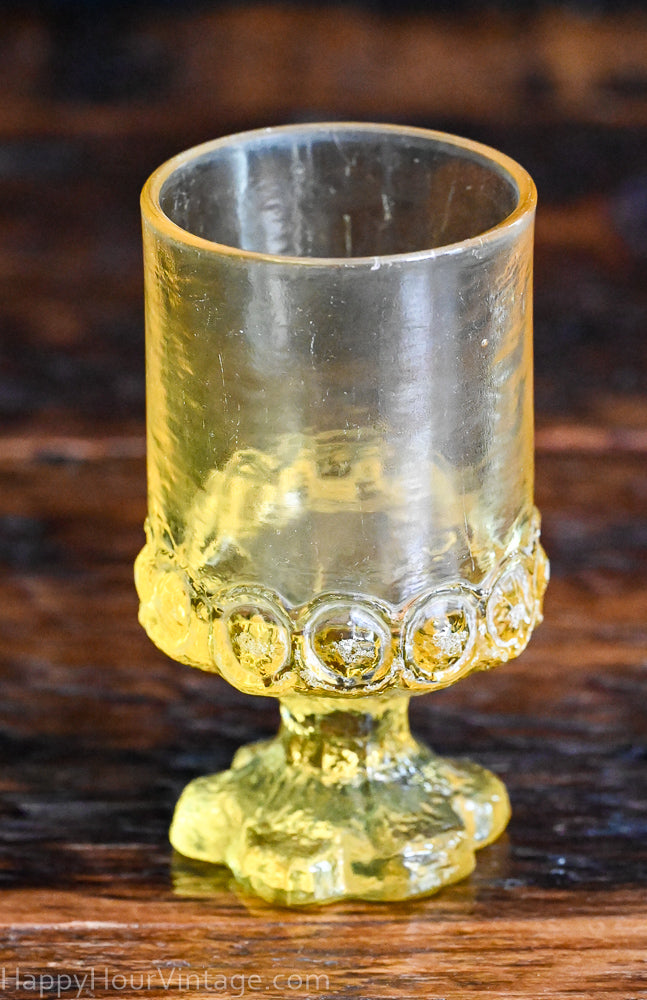 Yellow Tiffin Franciscan Medeira Goblets