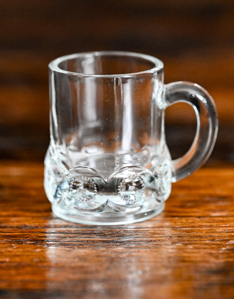 clear mini beer mug shotglasses