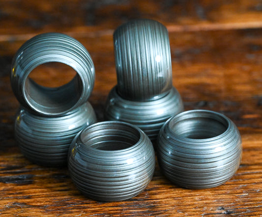 gray plastic napkin rings