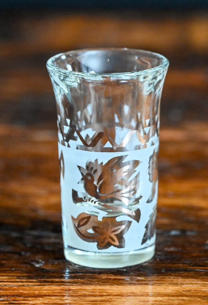 Libbey Silver Frosted Shot Glass
