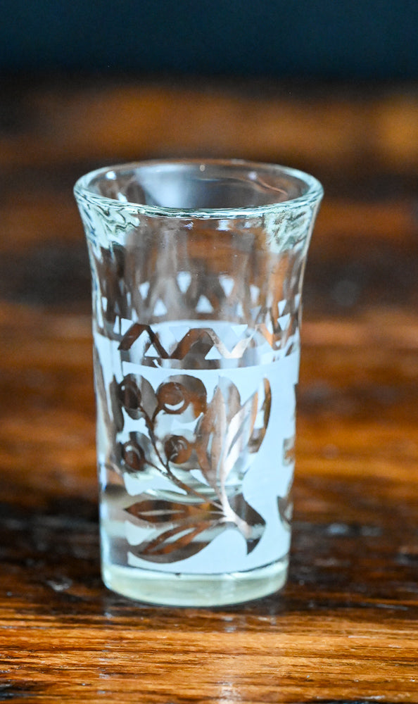Libbey Silver Frosted Shot Glass