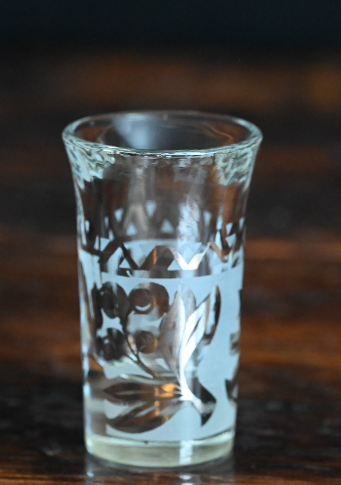 Libbey Silver Frosted Shot Glass
