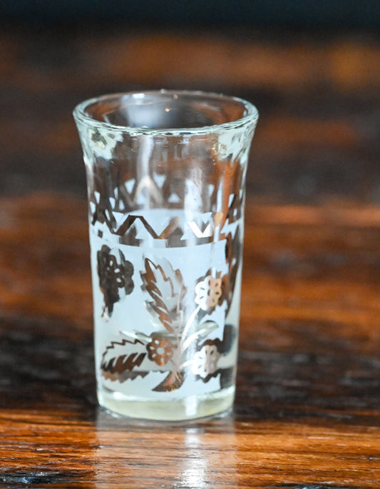 Libbey Silver Frosted Shot Glass