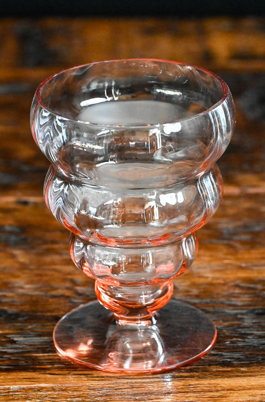 pink Fostoria #4101 footed goblet