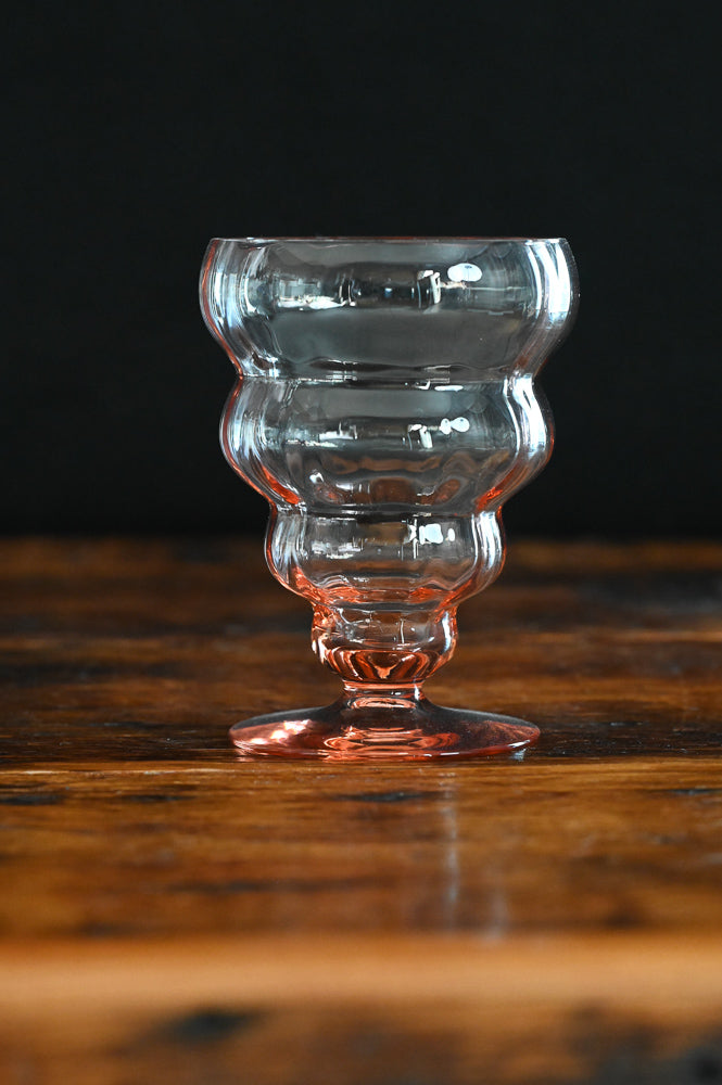 pink Fostoria #4101 footed goblet