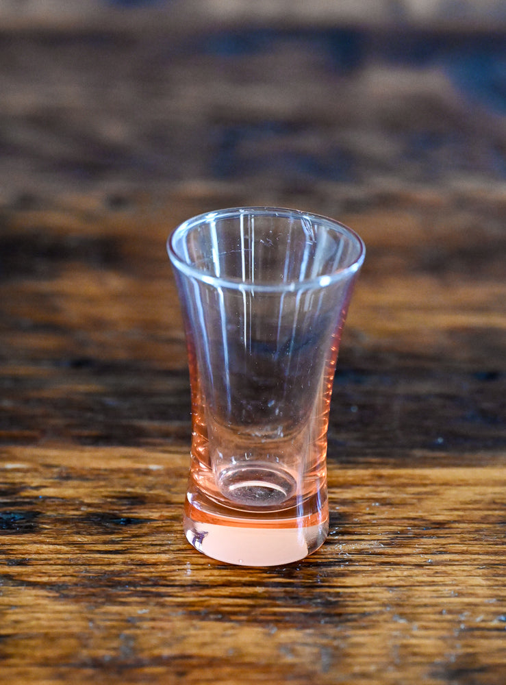 pink juice glass