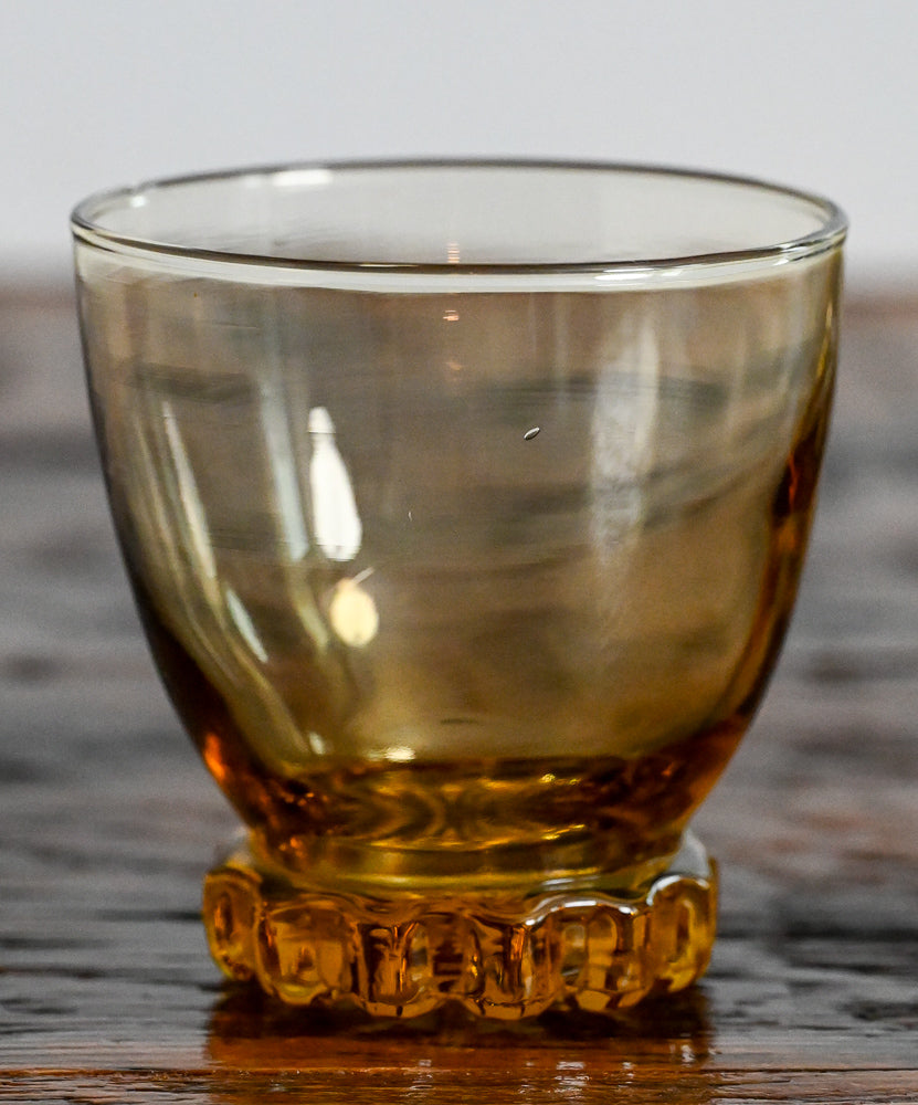 Libbey amber glass lowballs