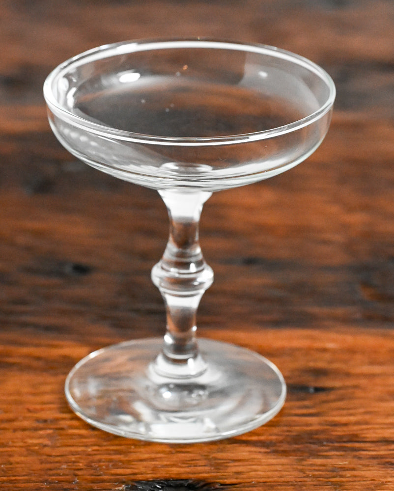 Libbey clear champagne coupes