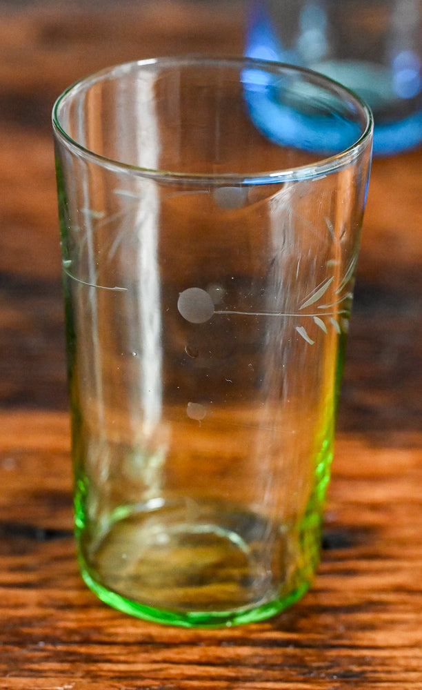 green juice glass