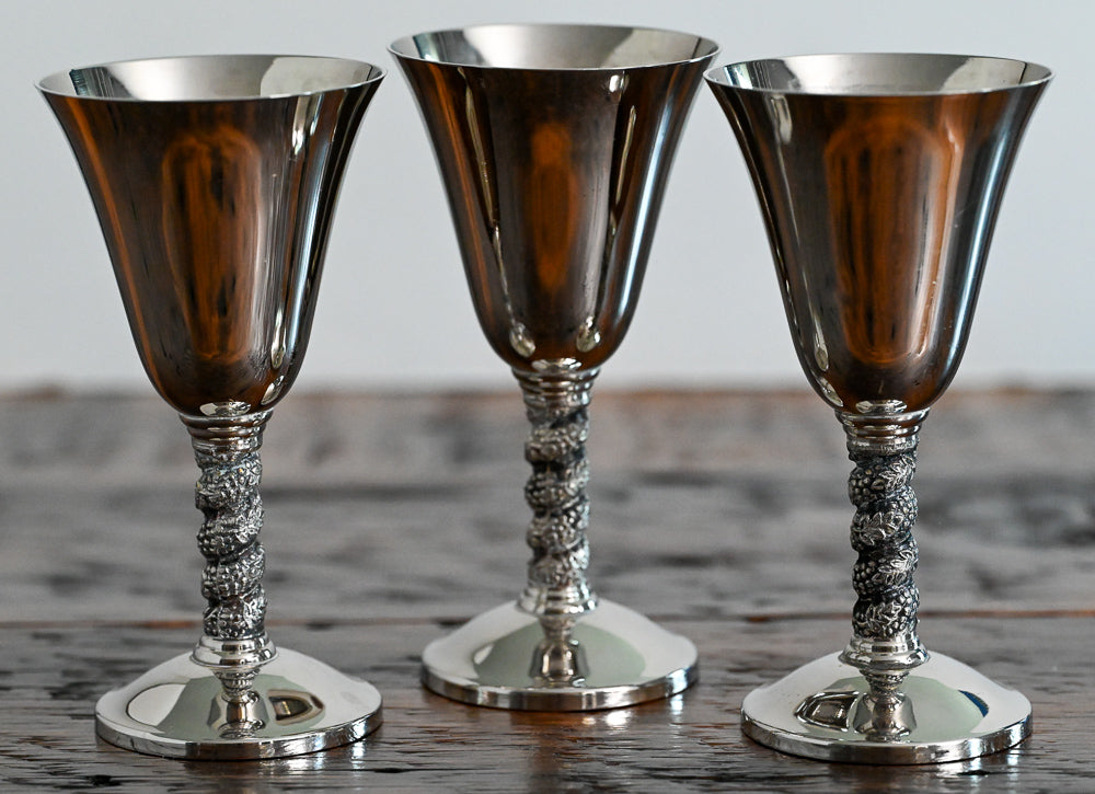 Silver Plate goblets