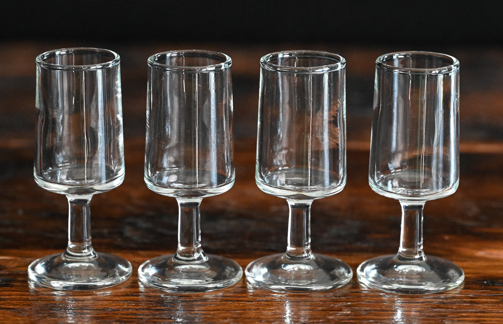clear cordial glasses