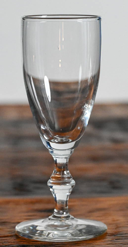 clear glass Libbey Champagne flutes