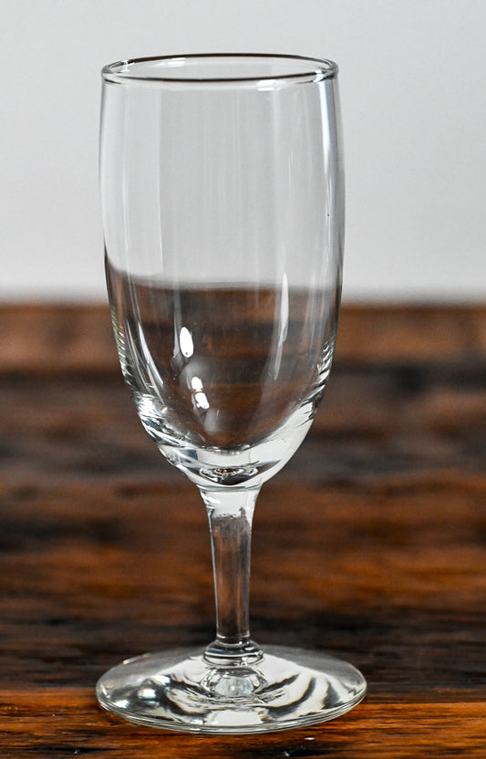 clear champagne flute