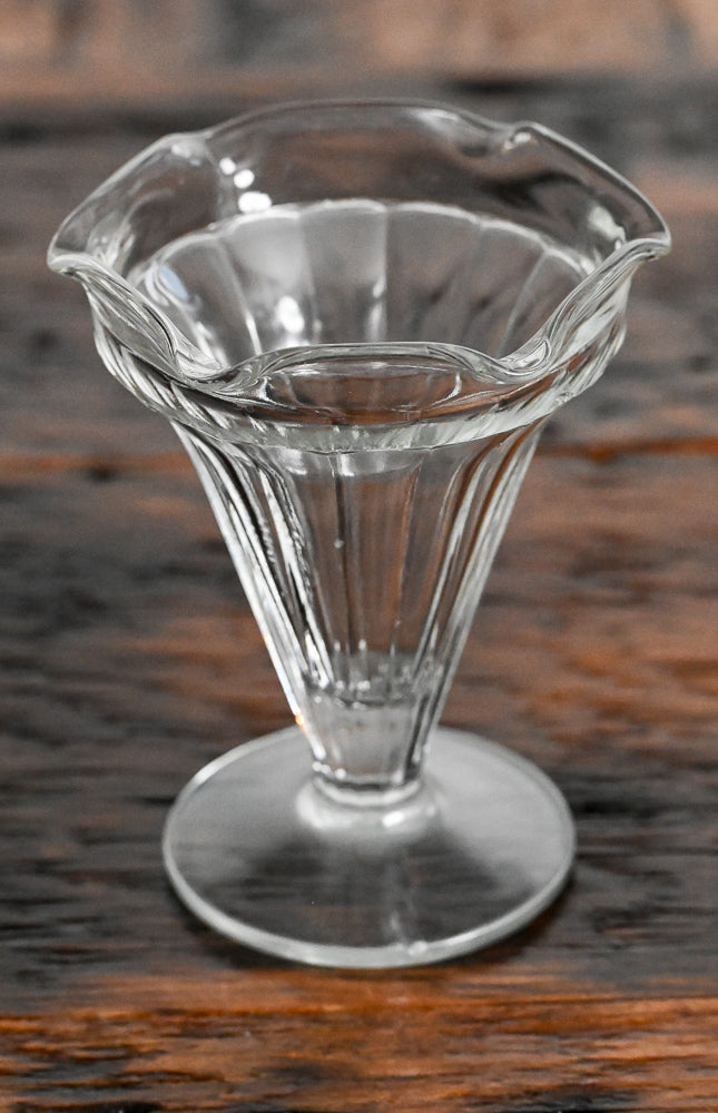 clear sundae glass
