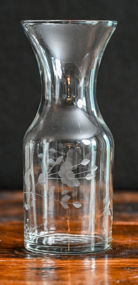 clear glass Princess House carafe