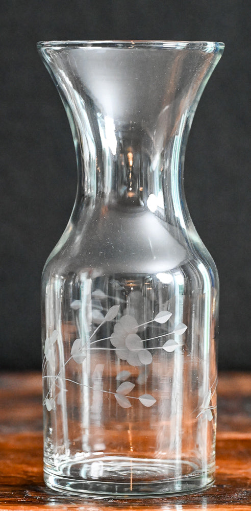 clear glass Princess House carafe