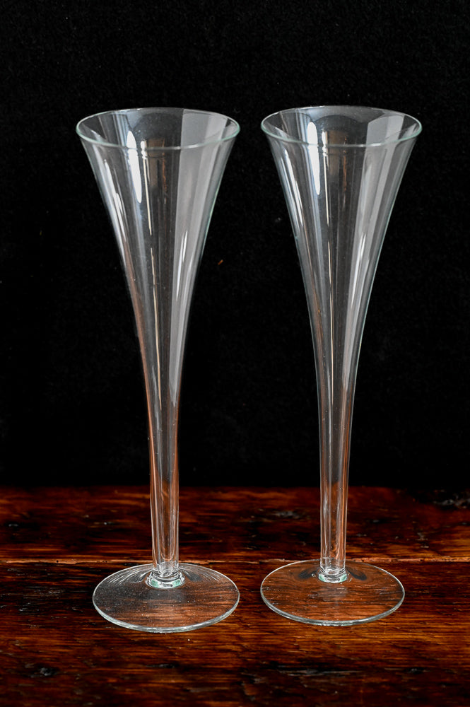 tall clear champagne flutes