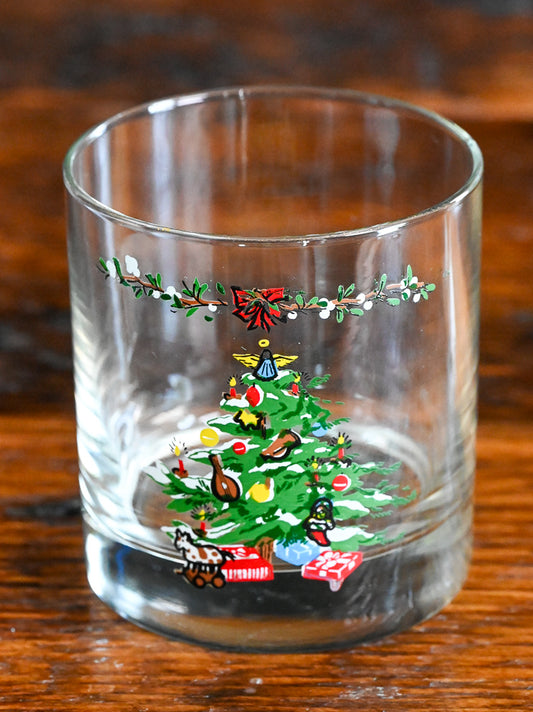Montgomery Ward 1979 Holiday rocks glass