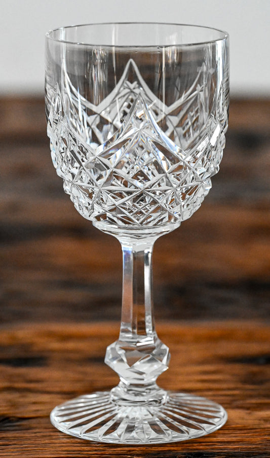 Baccarat cut crystal sherry glasses