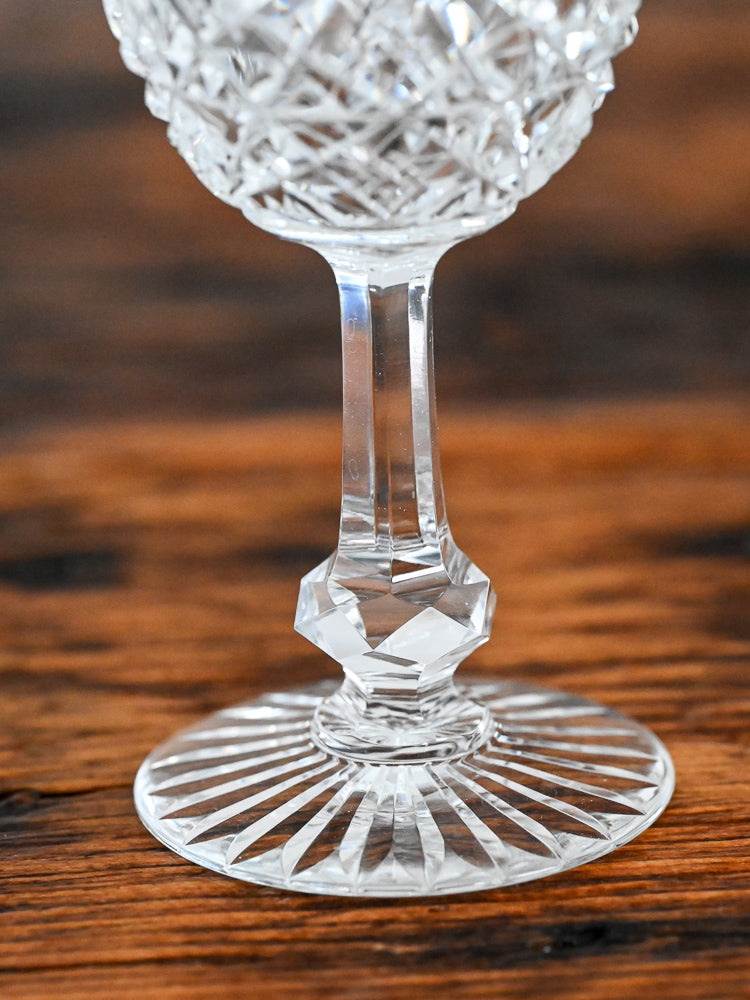 Baccarat cut crystal sherry glasses
