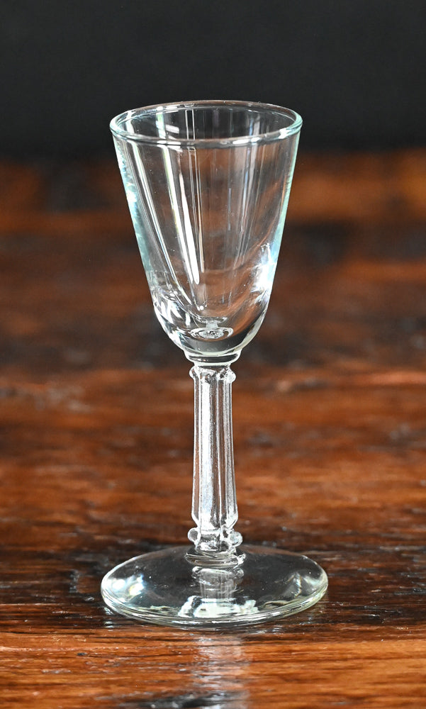 clear Libbey Rock Sharpe cordial glasses
