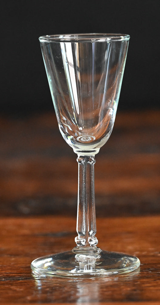 clear Libbey Rock Sharpe cordial glasses