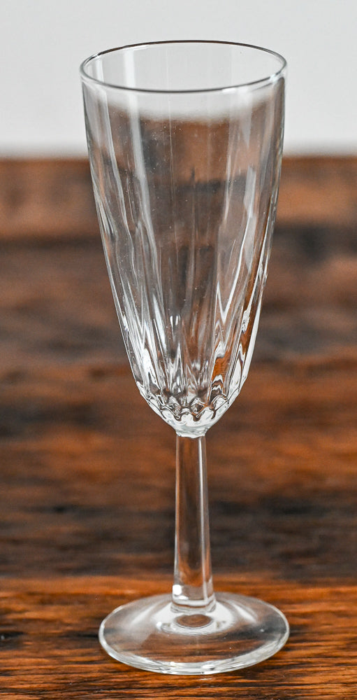 clear champagne flute
