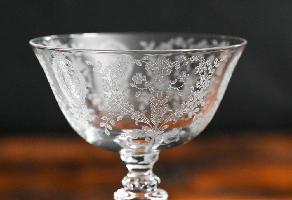 Tiffin Franciscan June Night Champagne Coupe