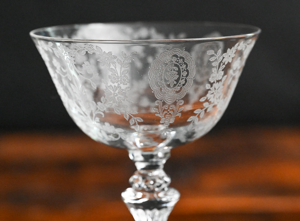 Tiffin Franciscan June Night Champagne Coupe