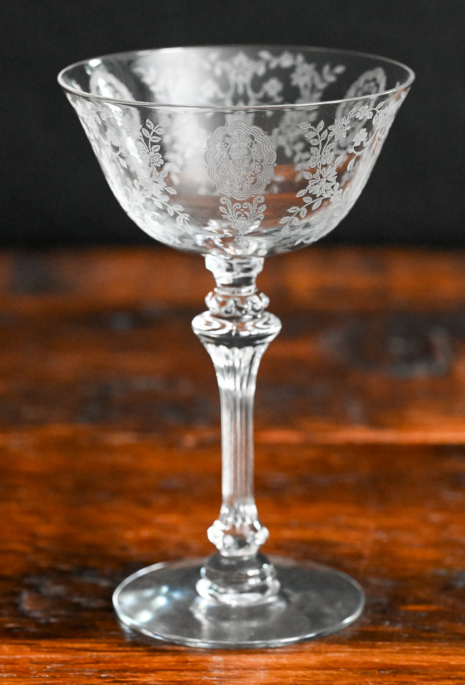 Tiffin Franciscan June Night Champagne Coupe