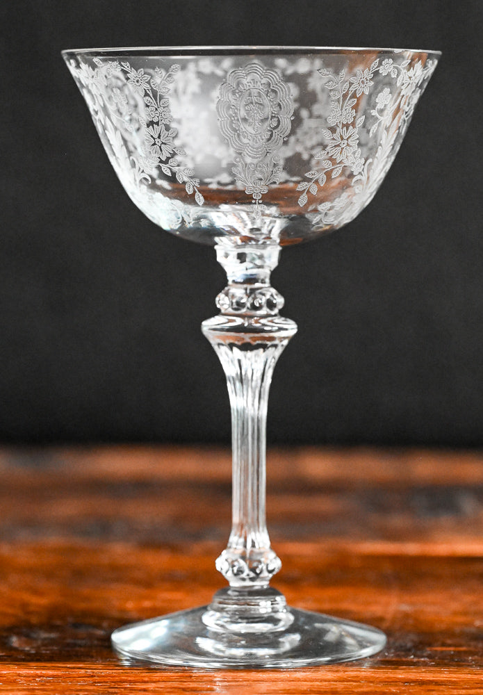 Tiffin Franciscan June Night Champagne Coupe