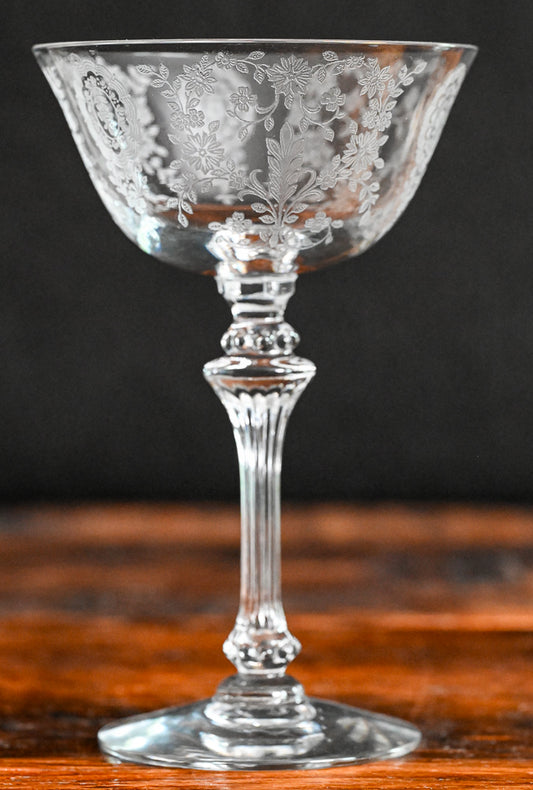 Tiffin Franciscan June Night Champagne Coupe