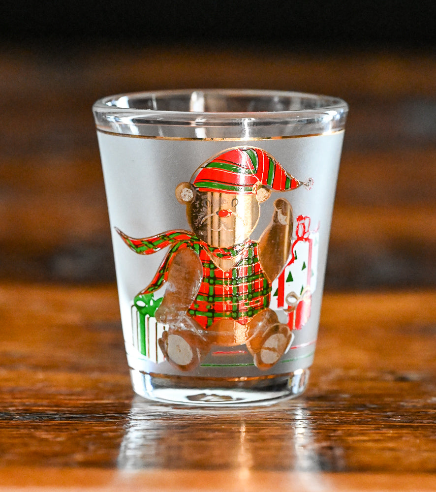Culver Christmas Teddy Bear shot glass