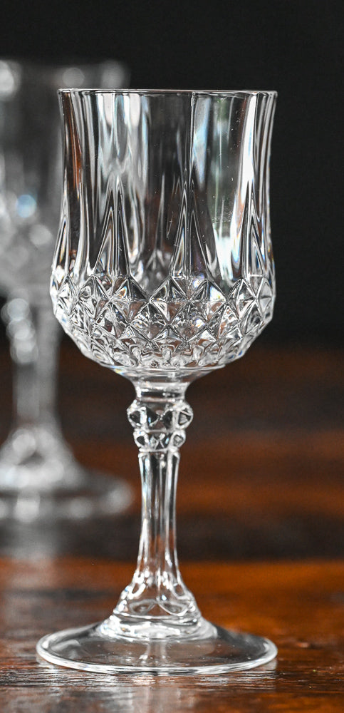 clear Cristal D'arques Durand Longchamp Cordial Glasses