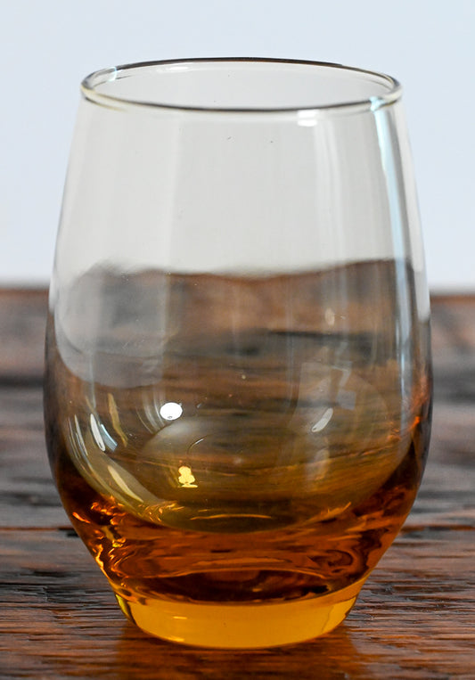 Libbey amber glass tumbler